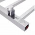 Heated Towel Rack Square 7 Bars 800Hx600Wx120D - Chrome